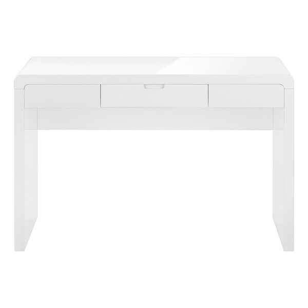 Homeroots 47" White Wood Sled Computer Desk 490007 - main