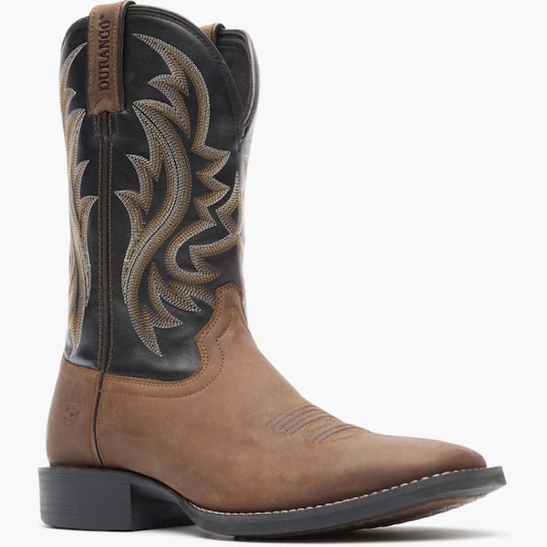 Durango Men's Western Boot, 8 M, 11 in H, Brawny Brown and Black Onyx DDB0493 - main