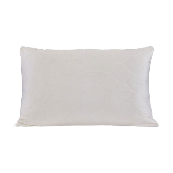 Homeroots Cotton Latex Foam And Wool Hypoallergenic Standard Size Bed Pillow 551586 - main
