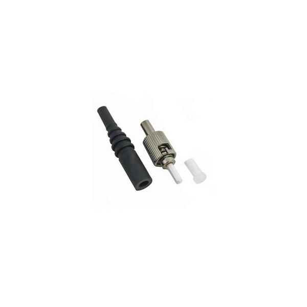 Cable Wholesale ST Multimode 127um Zirconia Ferrule Connector w/ 3.00mm Boot, epoxy connector, 100Pk 30F1-221HD - main