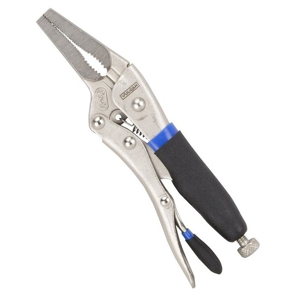 Vulcan Locking Plier, 6-1/2 in OAL, 2 in Jaw Opening, Black Handle, Comfort-Grip Handle, 3/4 in W Jaw JL-NP024 - main