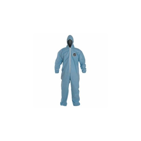 Dupont ProShield 6 SFR Coveralls with Attached Hood, Blue, 4X-Large, 25PK 251-TM127S-4XL - main