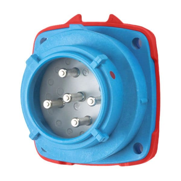 Meltric PN20 INLET POLY BLUE SIZE 1 TYPE 4X 3P+N+G 20 A 277/480 VAC 60 Hz 01-N8047 - main