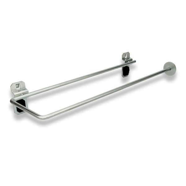 Triton Products 11-7/8" Zinc Plated Paper Towel Holder Pegboard Hook for LocBoard 56290 - main