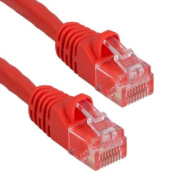 Sanoxy 14ft Cat5e 350 MHz UTP Snagless Crossover Ethernet Network Patch Cable, Red SNX-CBL-LDR-C5103-7014 - main
