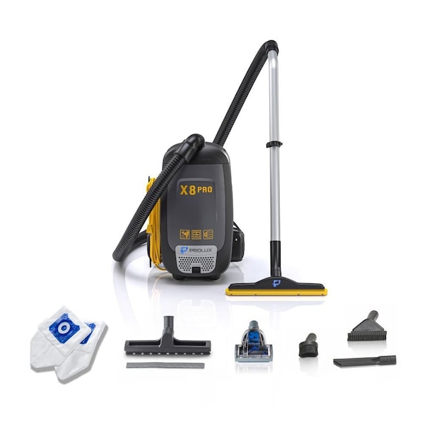 Prolux X8 Pro Commercial Backpack Vacuum w/ Deluxe 1 1/2in Tool Kit x8pro - main