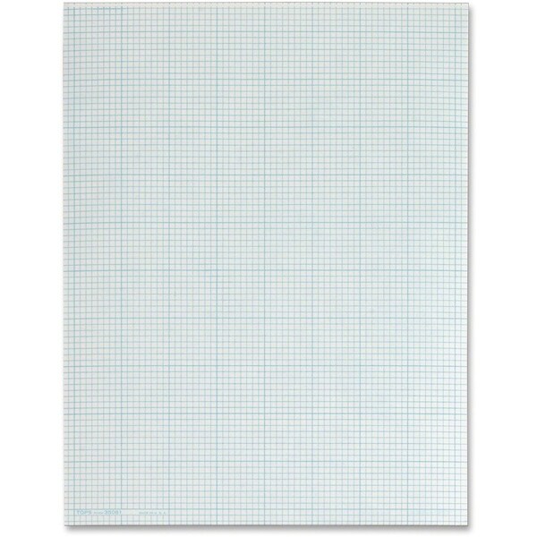 Tops Products TOPS, CROSS SECTION PADS, 8 SQ/IN QUADRILLE RULE, 8.5 X 11, WHITE, 50PK 35081 - main