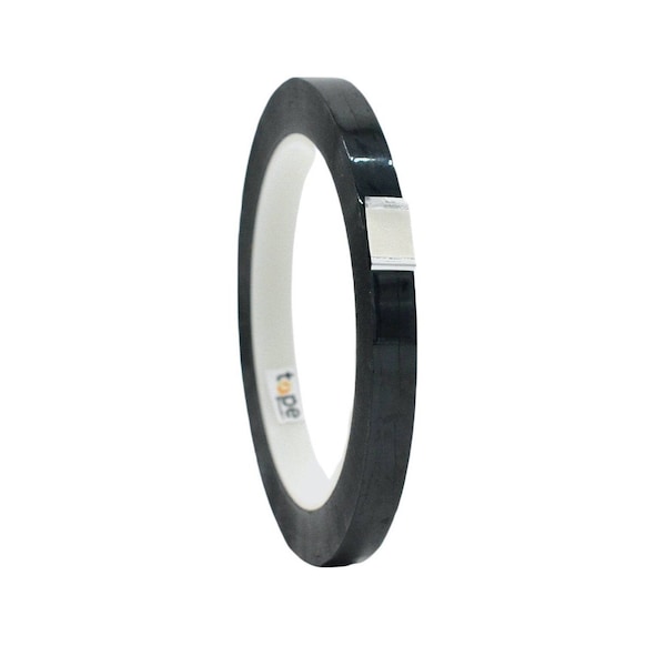 Wod Tape MPFT1 Metalized Polyester Mylar Film Tape Black: 3/8 in. x 72 yds, 128PK WOD MPFT1-00375-128-72-BLA - main