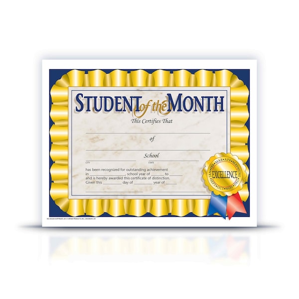 Hayes Student of The Month Certificate Pack of 5 VA528-5 - main