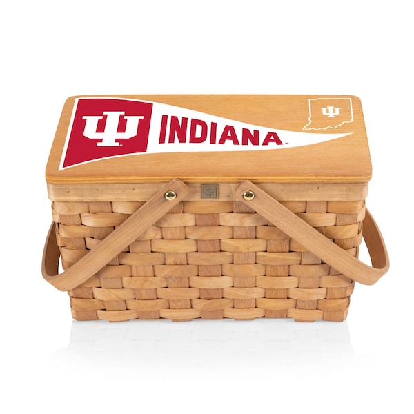 Picnic Time Family Of Brands NCAA Indiana Hoosiers Poppy Personal Picnic Basket 124-00-299-674-0 - main