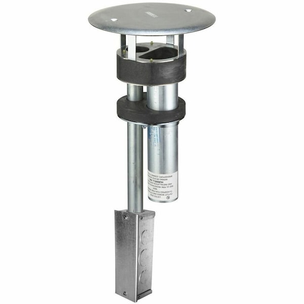 Hubbell Wiring Device-Kellems SystemOne, Fire-Rated Poke-Through, AV Series, Through Floor Fitting Only, 3/4 in EMT for Power and 11/2 in EMT for Data, with Junction Box S1PTAVFITJ - main