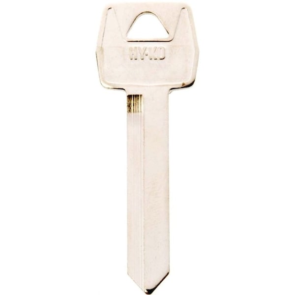 Hy-Ko Key Blank, Brass, Nickel, For: Ford Vehicle Locks 11010H54 - main