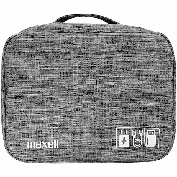 Maxell TG-OG2 SOFT SIDED TECH GEAR ORGANIZER WITH ZIPPER CLOSURE, GRAY PDQ 197331 - main