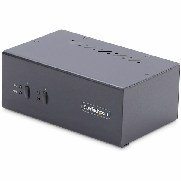 Startech.Com 2-PORT DUAL-MONITOR DISPLAYPORT KVM SWITCH, 4K 60HZ, 2X USB 5GBPS HUB PORTS, 2X USB 2.0 HID P2DD46A2-KVM-SWITCH - main