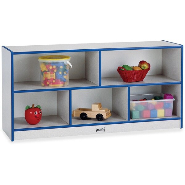 Jonti-Craft Rainbow Accents Low Single Mobile Storage Unit, Blue 0392JCWW003 - main