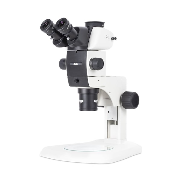 Motic Instruments Usa SM7TR-P APO1X Trinocular Stereo Microscope, Plan Apo Obj 1X, Standard Large Plain Stand 1100201800031 - main