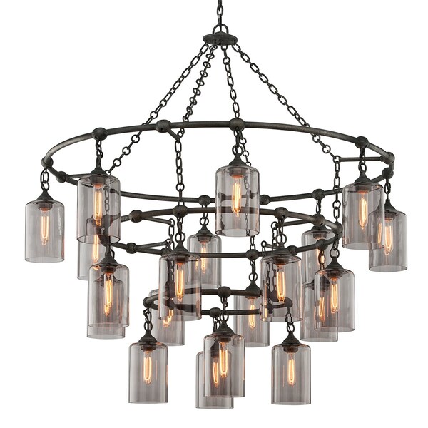 Troy Lighting Gotham 20 Light Chandelier 51.75 In. Aged Pewter F4426-APW - main