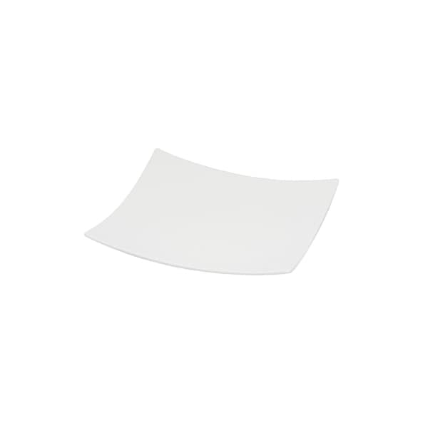 Homeroots White Six Piece Square Bone China Service For Six Salad Plate Set 483492 - main