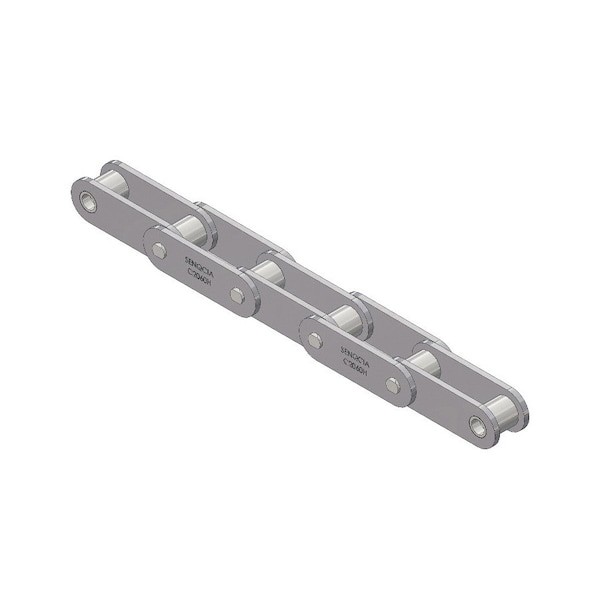 Senqcia Inspire Series SBR Conveyor Series Double Pitch Riveted Standard , 10 ft OAL, 1.5P, .469 Dia x .5 W C2060RB - main