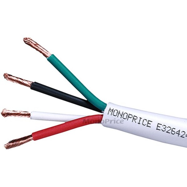 Monoprice 250ft 16AWG CL2 Rated 4-Conductor Loud Speaker Cable (For In-Wall Installation) 4042 - main