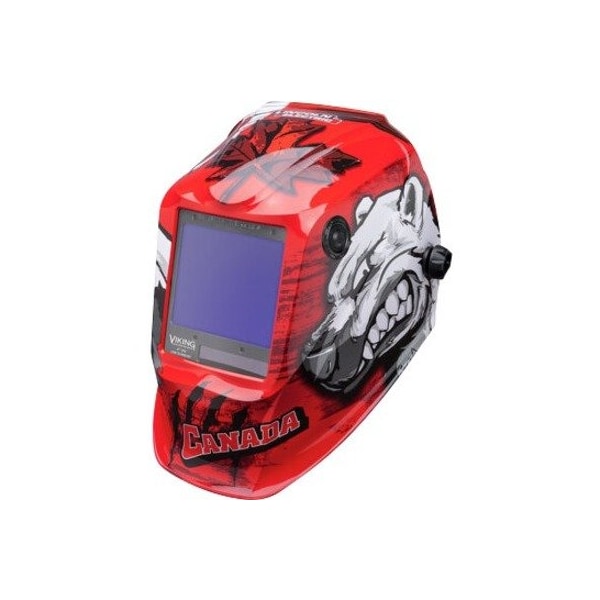 Lincoln Electric Welding Helmet, Polar Arc Graphic, Red K3255-4 - main