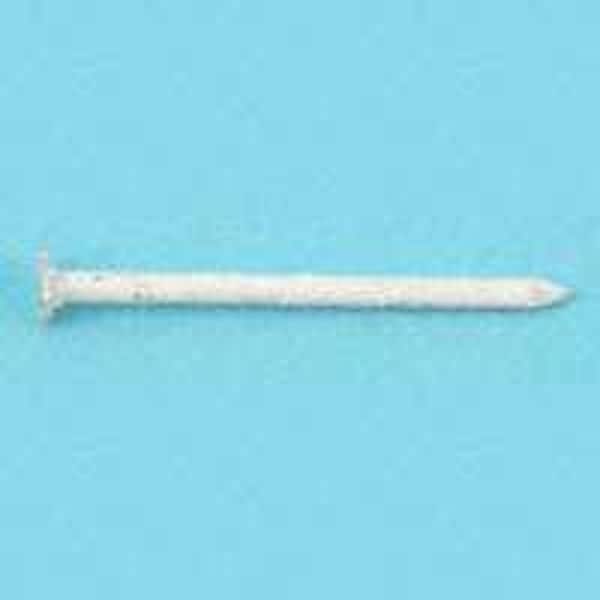 Maze Nails Finishing Nail, 3D, 1-1/4 in L, Stainless Steel, Checkered Head, Plain Shank, White, 1 lb SST31128252 - main