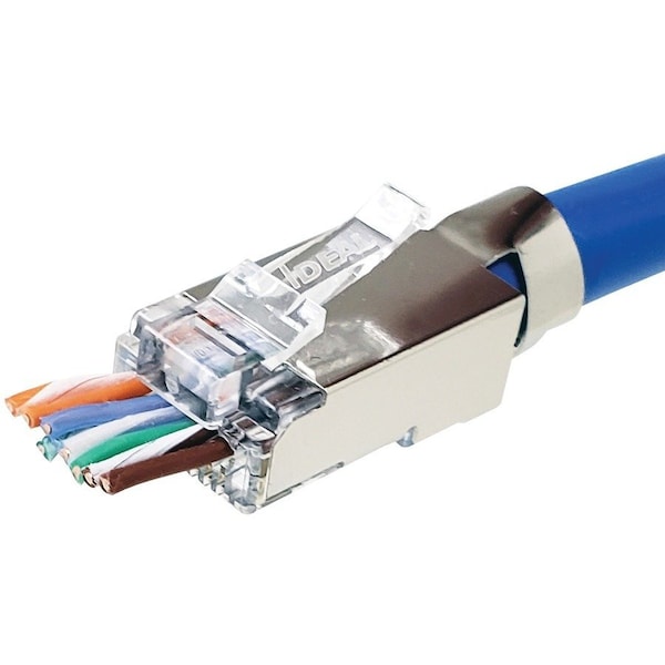 Ideal CAT6A/6/5e Shielded Feed-Thru - 25 - RJ-45 Network Male - Shielding - Metallic 85-368 - main