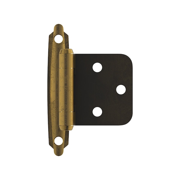 Amerock Variable Overlay Self-Closing, Face Mount Antique Brass Hinge - 1 Pair BPR3429AE - main