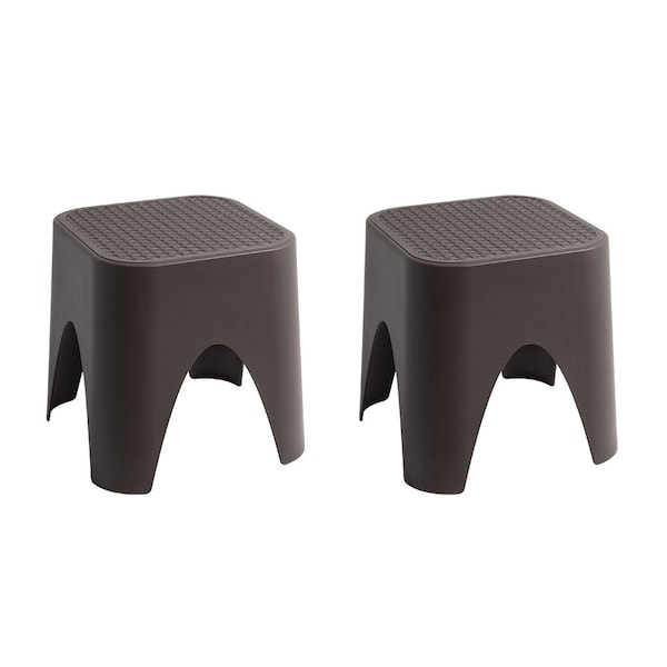 Lagoon Mallorca Stackable Rattan Top Side Table/Ottoman, 2PK 7033N3-ASLGS - main