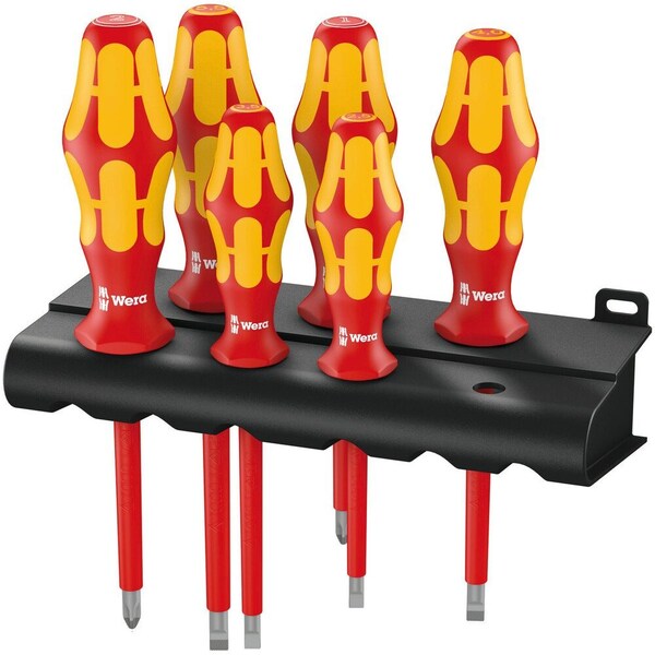 Wera 160 i/6 Rack Screwdriver set Kraftform Plus Series 100 + Rack, 6 pieces 5006145001 - main