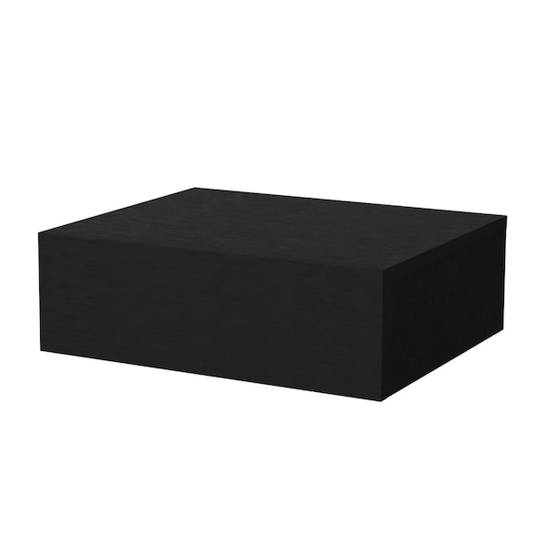 Homeroots 5" Black Wood One Drawer Floating Nightstand 546185 - main