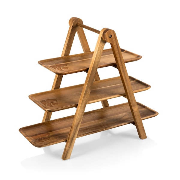 Picnic Time Family Of Brands Kansas State Wildcats - Serving Ladder 3 Tiered Serving Station 829-03-512-253-0 - main