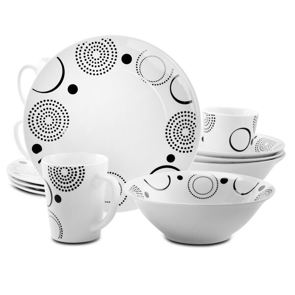Gibson Modern Times 12 Piece Dinnerware Set 75097314M - main