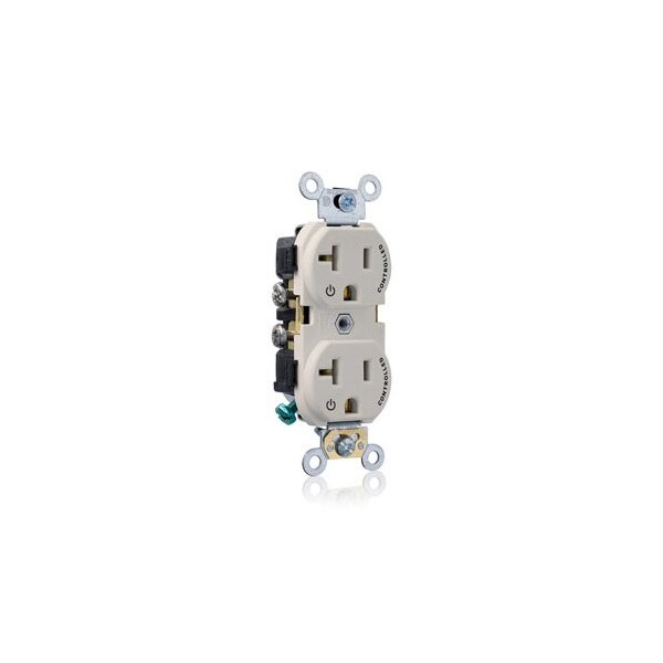 Leviton Dup 20A 125V 2MCtrl Self-Gr LtAl CR020-2PT - main