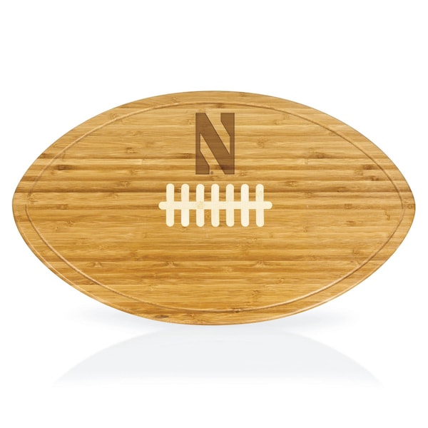 Picnic Time Family Of Brands NCAA Northwestern Wildcats Kickoff Football Cheese Board - Novelty Charcuterie Board 908-00-505-433-0 - main