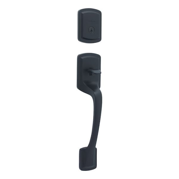 Kwikset Residential Handlesets Single Cylinder Matte Black 818PGHLIP-514S.STRKP - main