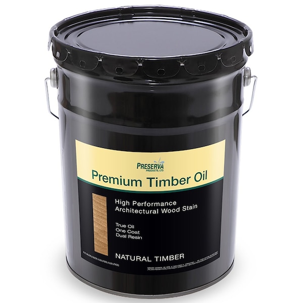 Premium Timber Oil 5 Gal Preserva Products, Ltd. Natural Timber High Performance Architectural Wood Stain 70502 - main