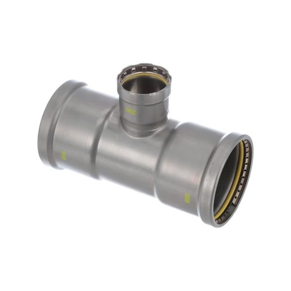 Viega MegaPressG tee P1 4 P2 4 P3 2 carbon steel zinc-nickel coating 28710 - main