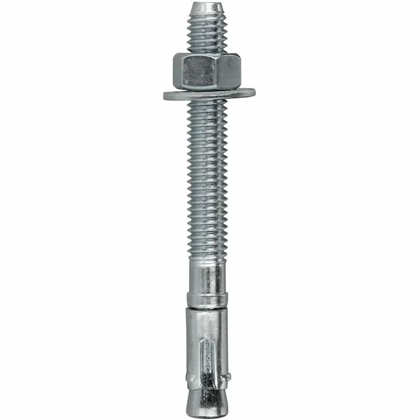 Dottie Wedge Anchor, 3/8" Dia., 2-1/4" L, Carbon Steel Zinc Plated, 50 PK W38214 - main