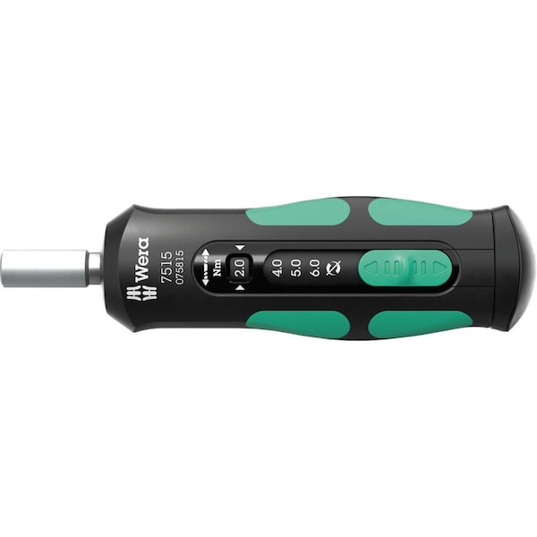 Wera 7515 Kraftform Safe-Torque Speed Torque screwdriver, 2-6 Nm, 1/4 in x 2.0 Nm x 3.0 Nm x 4.0 Nm 5075815001 - main