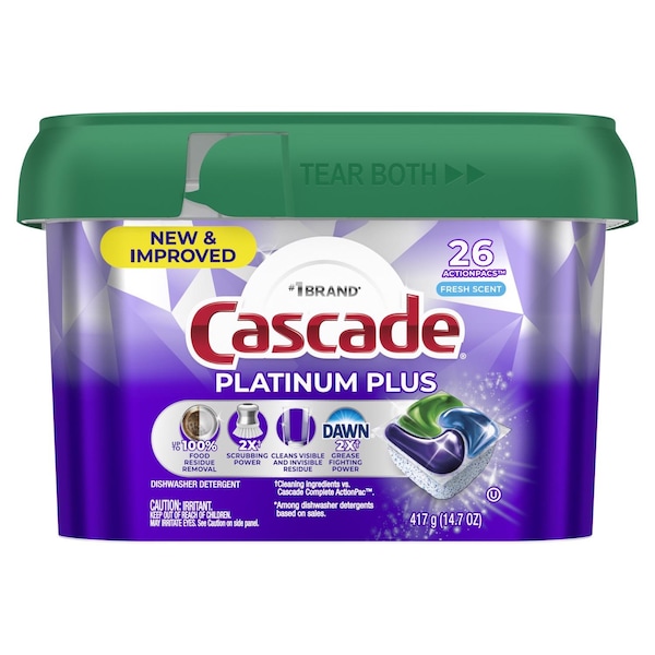 Cascade Platinum Plus Fresh Scent Pods Dishwasher Detergent 14.7 oz 1 pk 80798637 - main