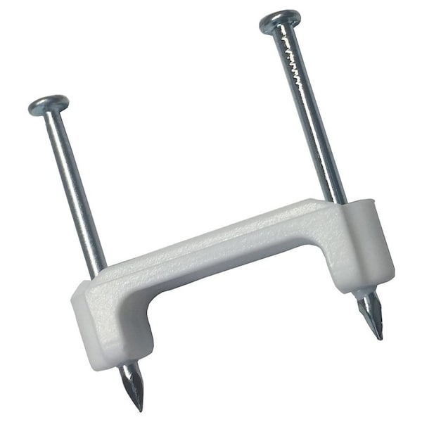 Gardner Bender Insulated Cable Staples, 3/4 in Leg L, Polyethylene PS-175 - main