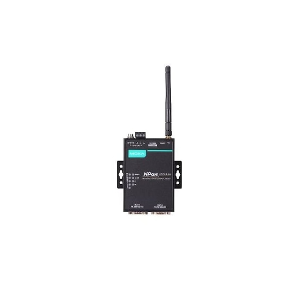 Moxa 1-port RS-232/422/485 wireless device server with 802.11a/b/g/n WLAN US NPort W2150A-W4-T-US - main