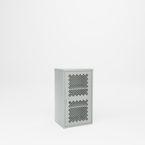 Pucel Counter Height Cabinet, Perforated Door, 24 in W x 42 in H x 19 in D, Light Blue HDTC-2442-P - main