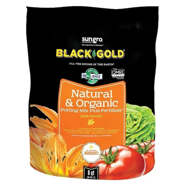 Sun Gro BLACK GOLD Potting Mix, Granular, BrownEarthy, 240 Bag 1402040 8. QT P - main