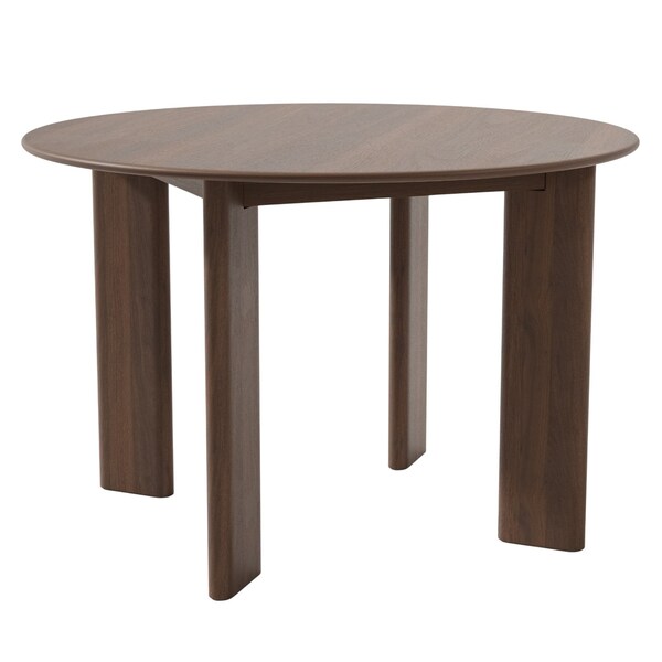 Homeroots 45" Brown Solid Wood Round Top Dining Table 712177 - main