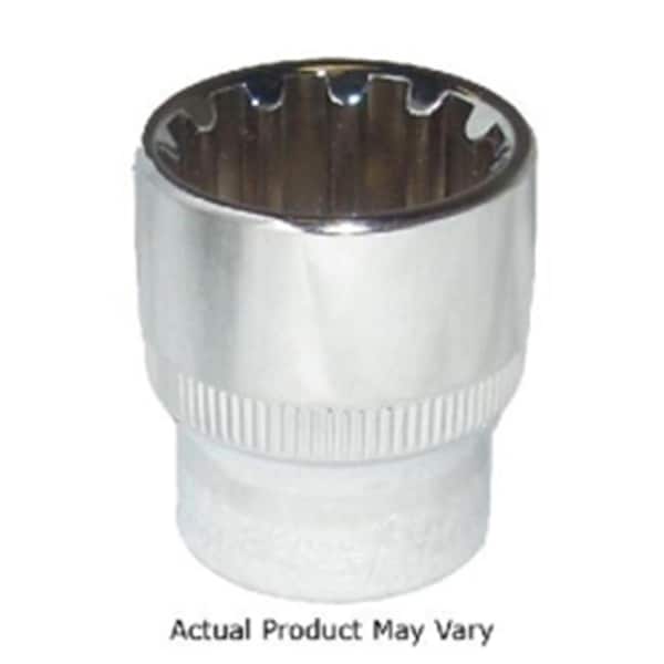 K-Tool International K Tool International 0.37 in. Drive Chrome Spline Socket, 0.62 in. KTI-20220 - main