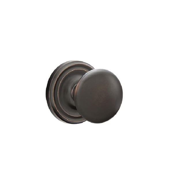 Patioplus Providence Knob Dummy Pair with Regular Rose, Oil Rubbed Bronze PA1631449 - main