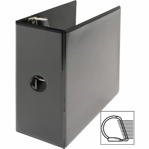 Business Source Ring Binder, Black, Clear Sleeve BSN28451 - main
