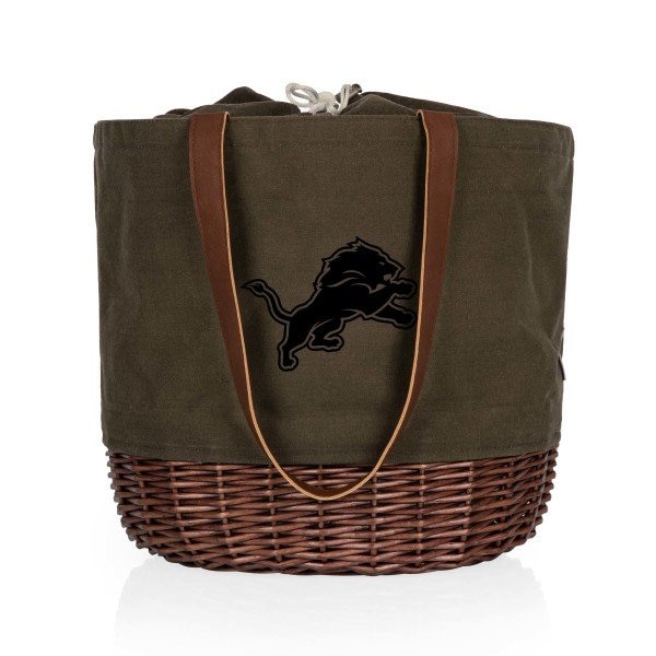 Picnic Time Family Of Brands NFL Detroit Lions - Coronado Canvas and Willow Basket Tote 203-00-140-114-2 - main